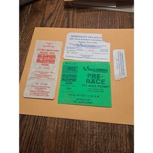 1990 IROC XIV Talladega Tickets Lot x4 Pit Hospitality Village NASCAR May 5